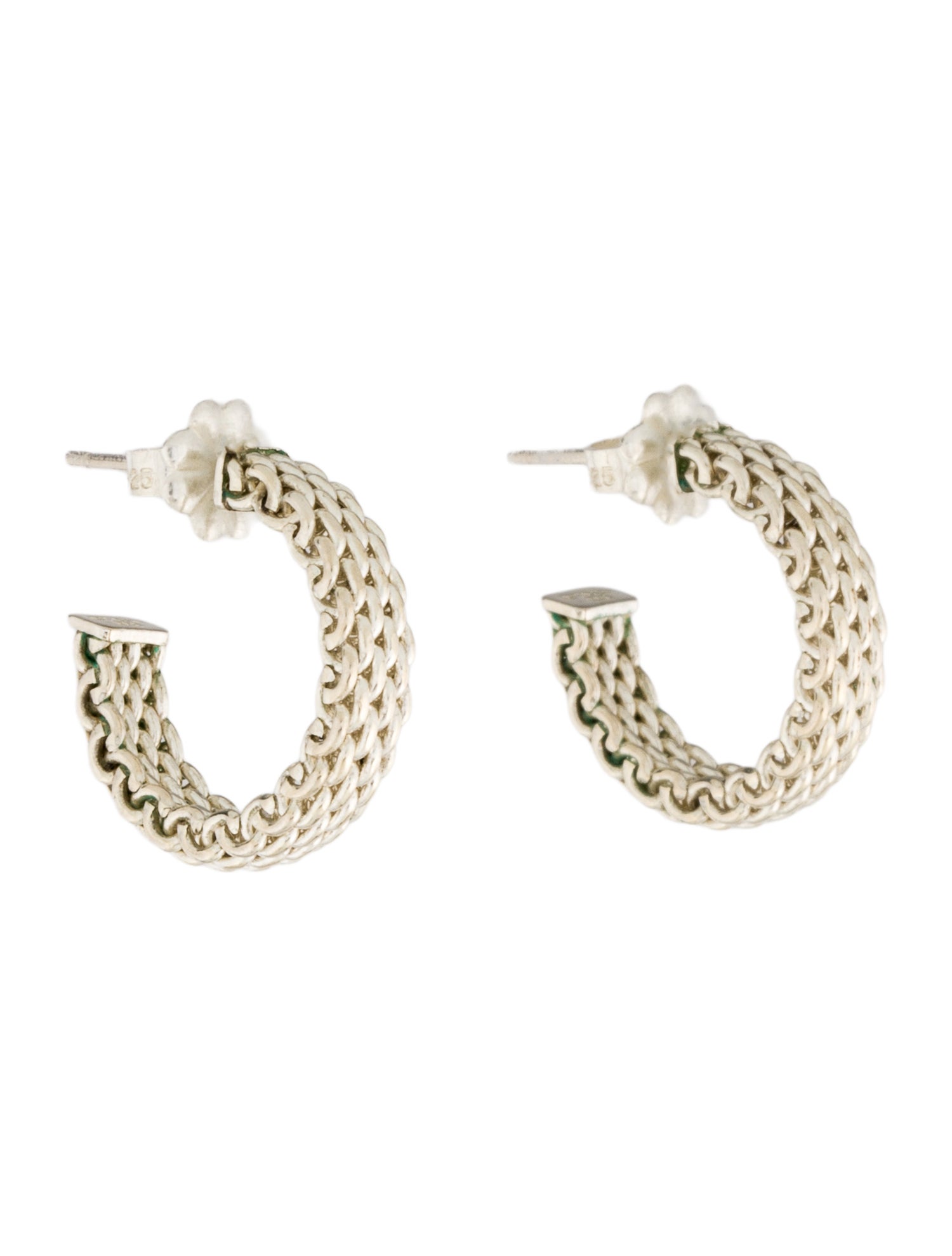 Tiffany & Co. Somerset Mesh Hoop Earrings