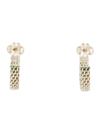 Tiffany & Co. Somerset Mesh Hoop Earrings