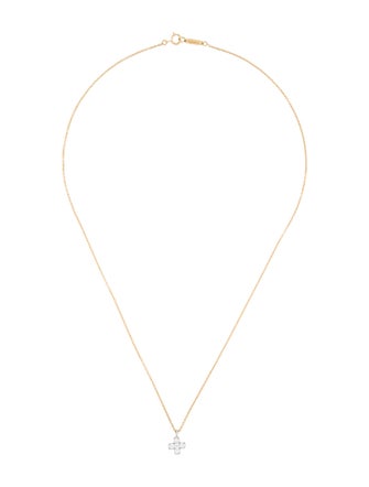 Tiffany & Co. Diamond Mini Cruciform Cross Pendant Necklace