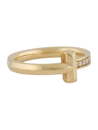Tiffany & Co. 18K Diamond T1 Ring