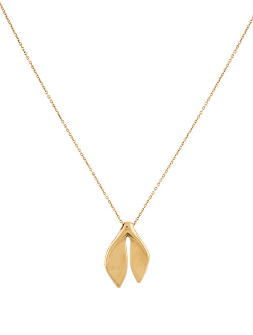 Tiffany & Co. Elsa Peretti 18K Whale Tail Pendant Necklace