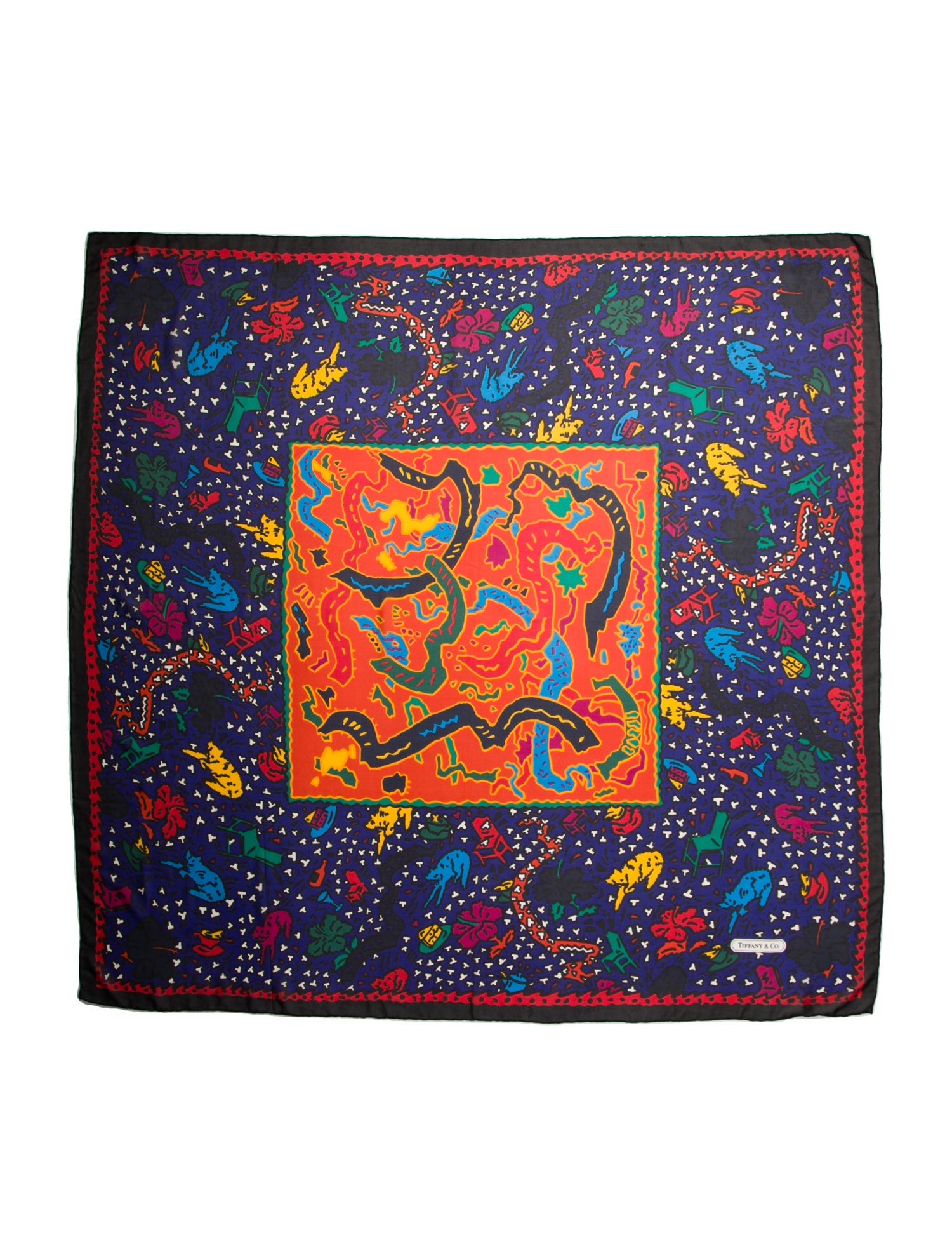 Tiffany & Co. Silk Printed Scarf