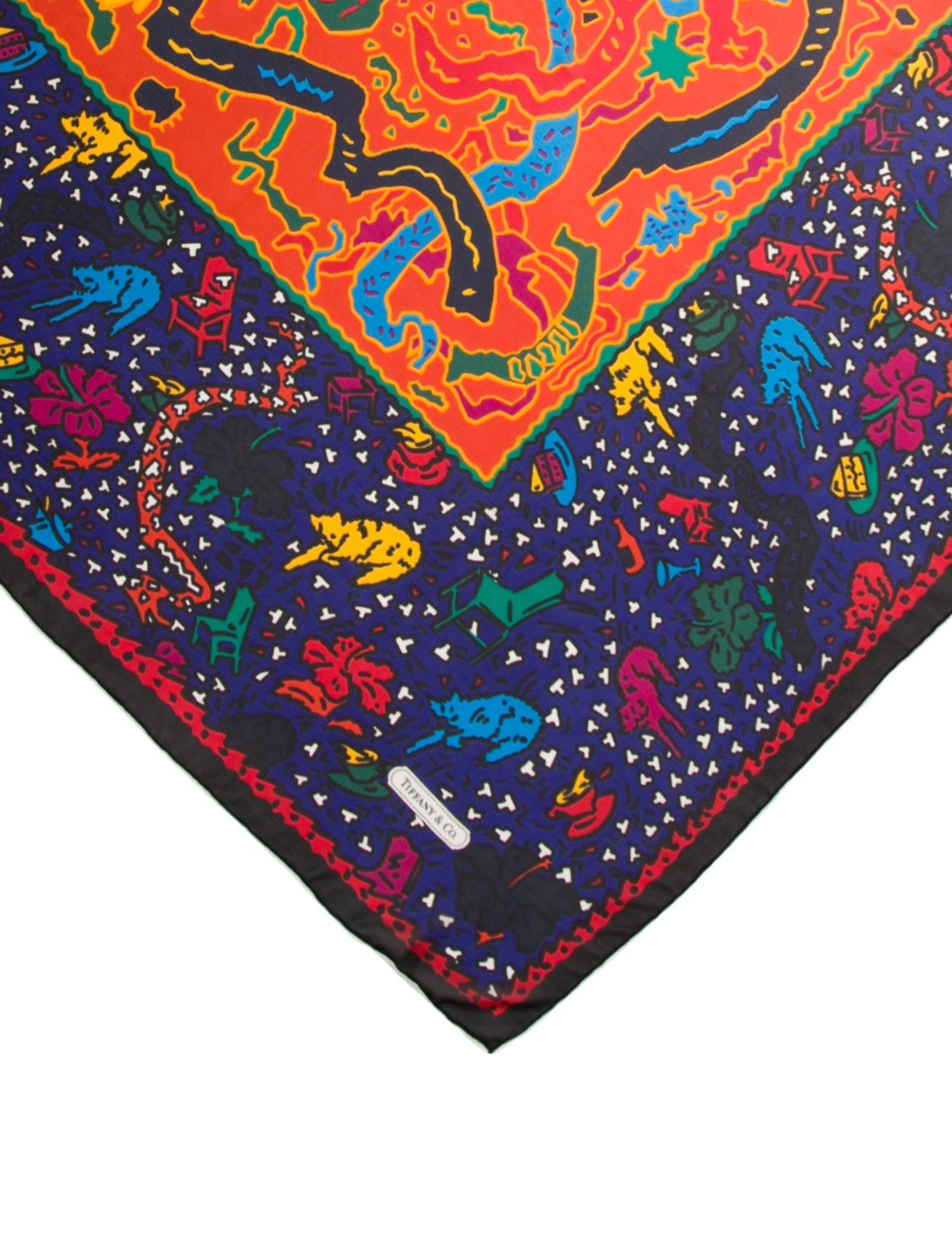 Tiffany & Co. Silk Printed Scarf