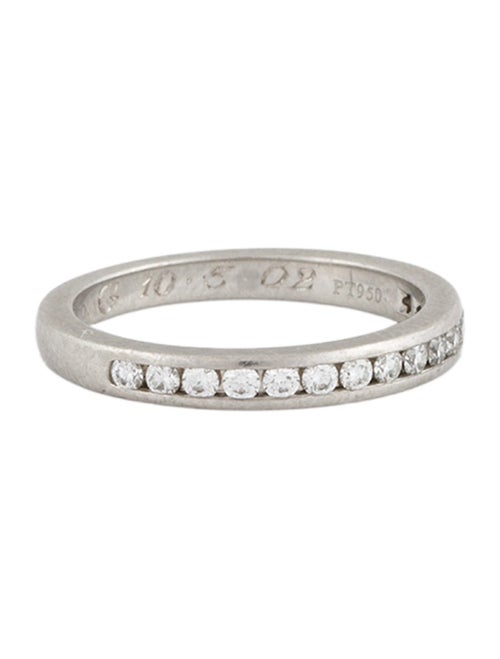 Tiffany & Co. Platinum Diamond Half-Circle Wedding Band