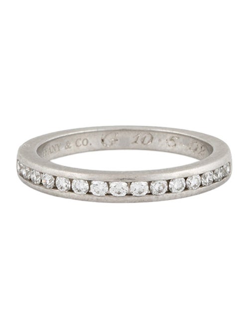 Tiffany & Co. Platinum Diamond Half-Circle Wedding Band