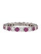 Tiffany & Co. Platinum 1.40ctw Ruby & Diamond Band
