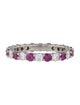 Tiffany & Co. Platinum 1.40ctw Ruby & Diamond Band