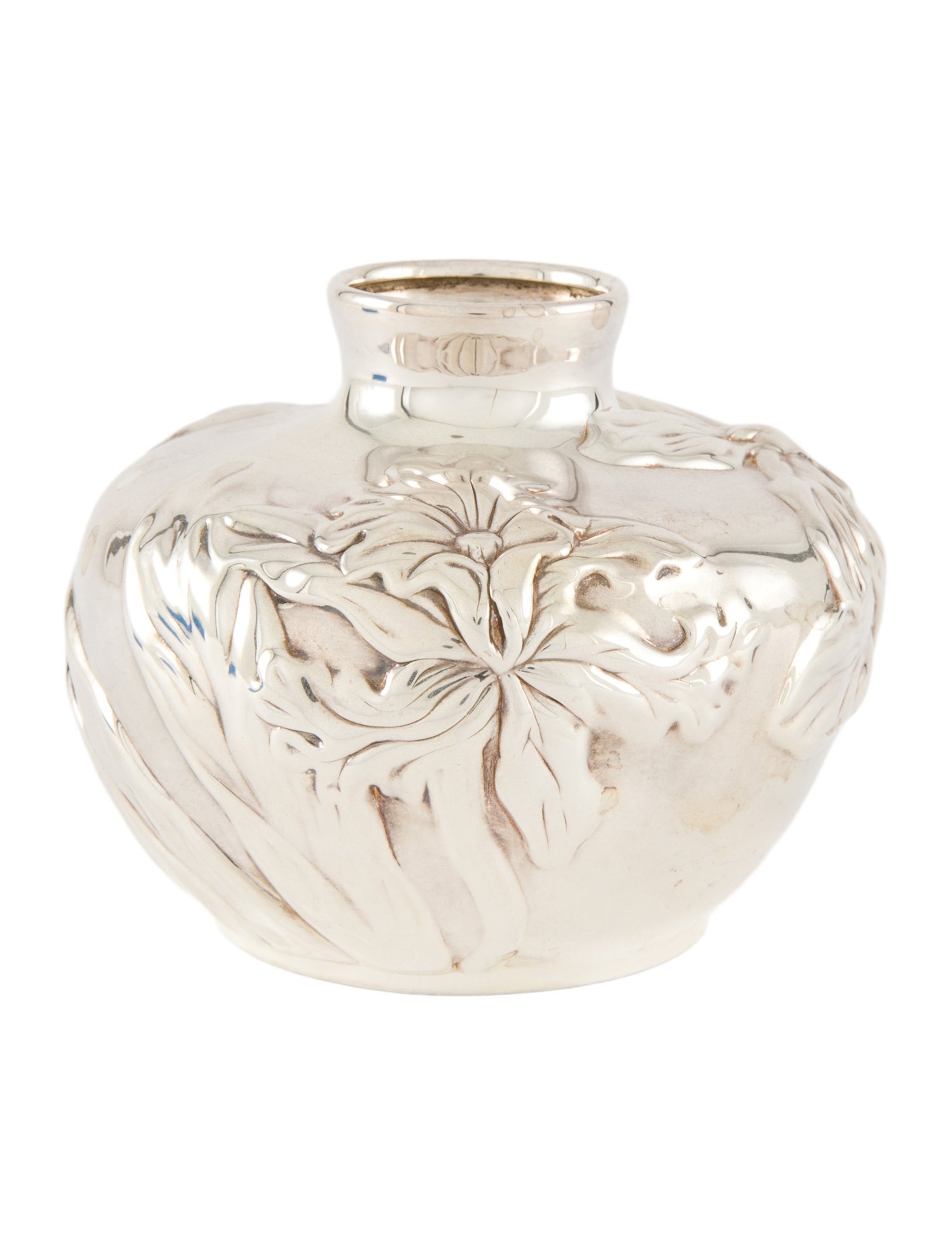 Tiffany & Co. Sterling Louis Comfort Orchid Vase