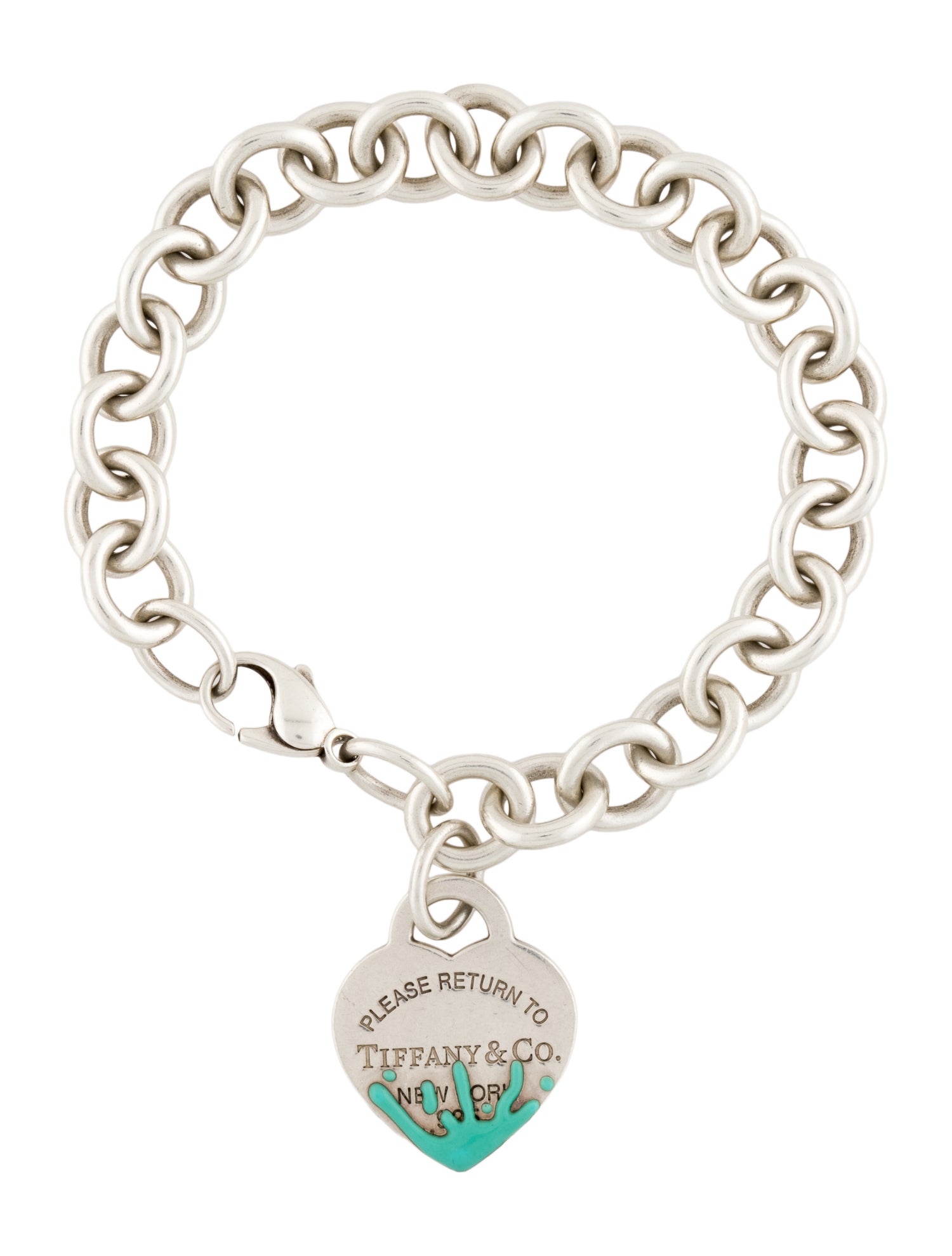 Tiffany & Co. Color Spash Tiffany Blue® Heart Tag Bracelet