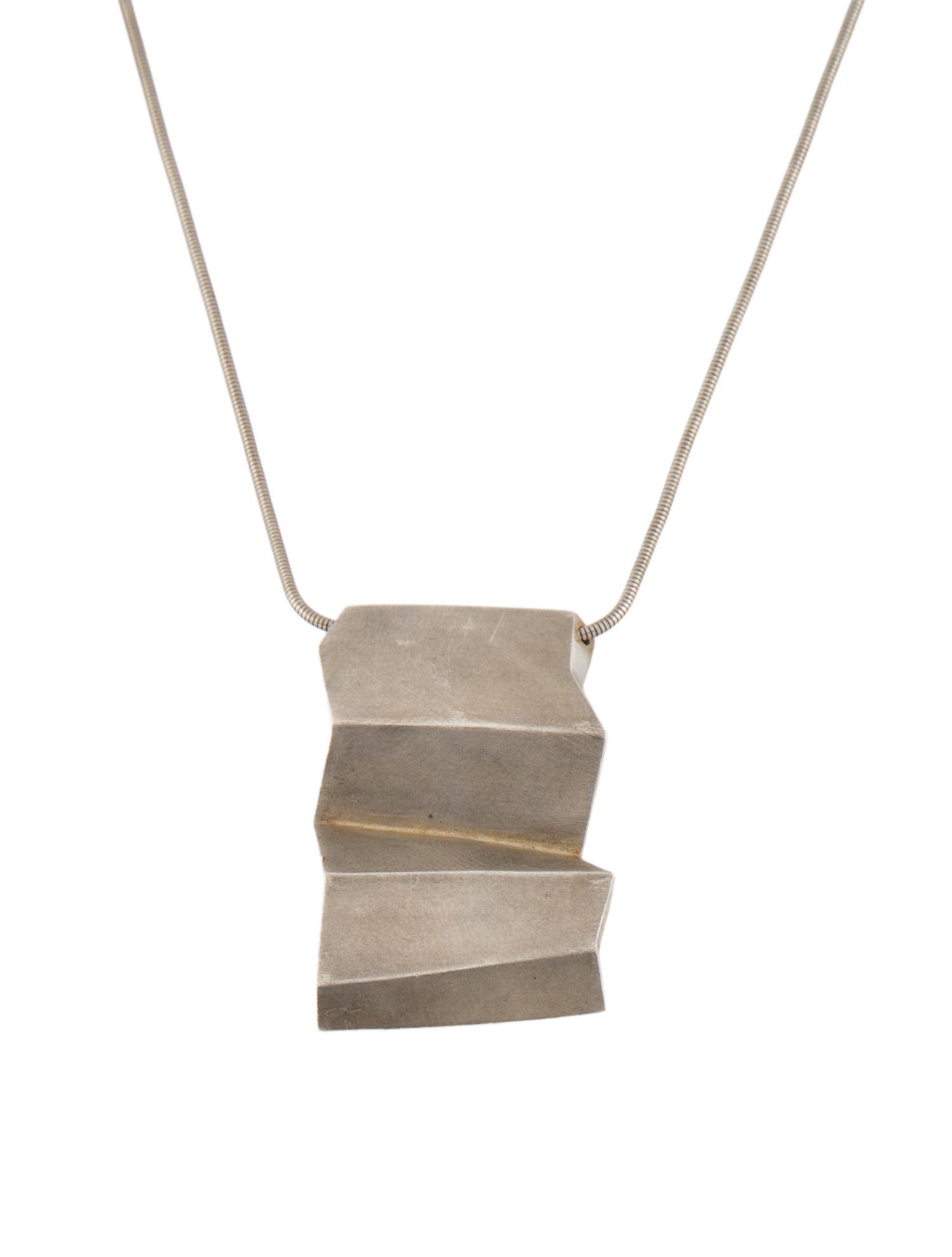 Tiffany & Co. Fold Pendant Necklace