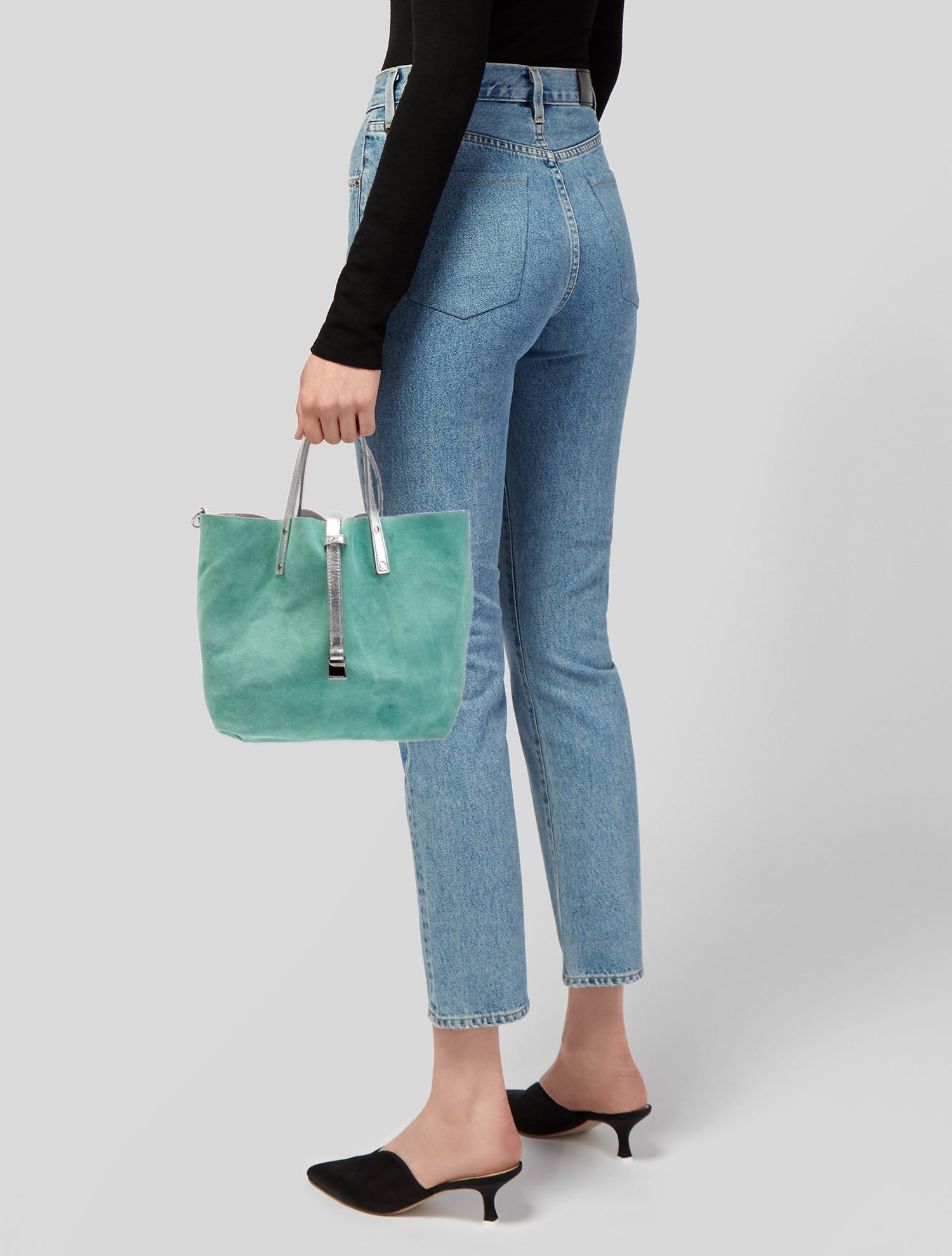 Tiffany & Co. Suede Top Handle Bag