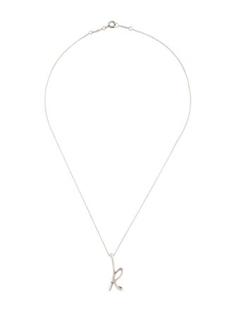 Tiffany & Co. Alphabet Letter 'K' Pendant Necklace
