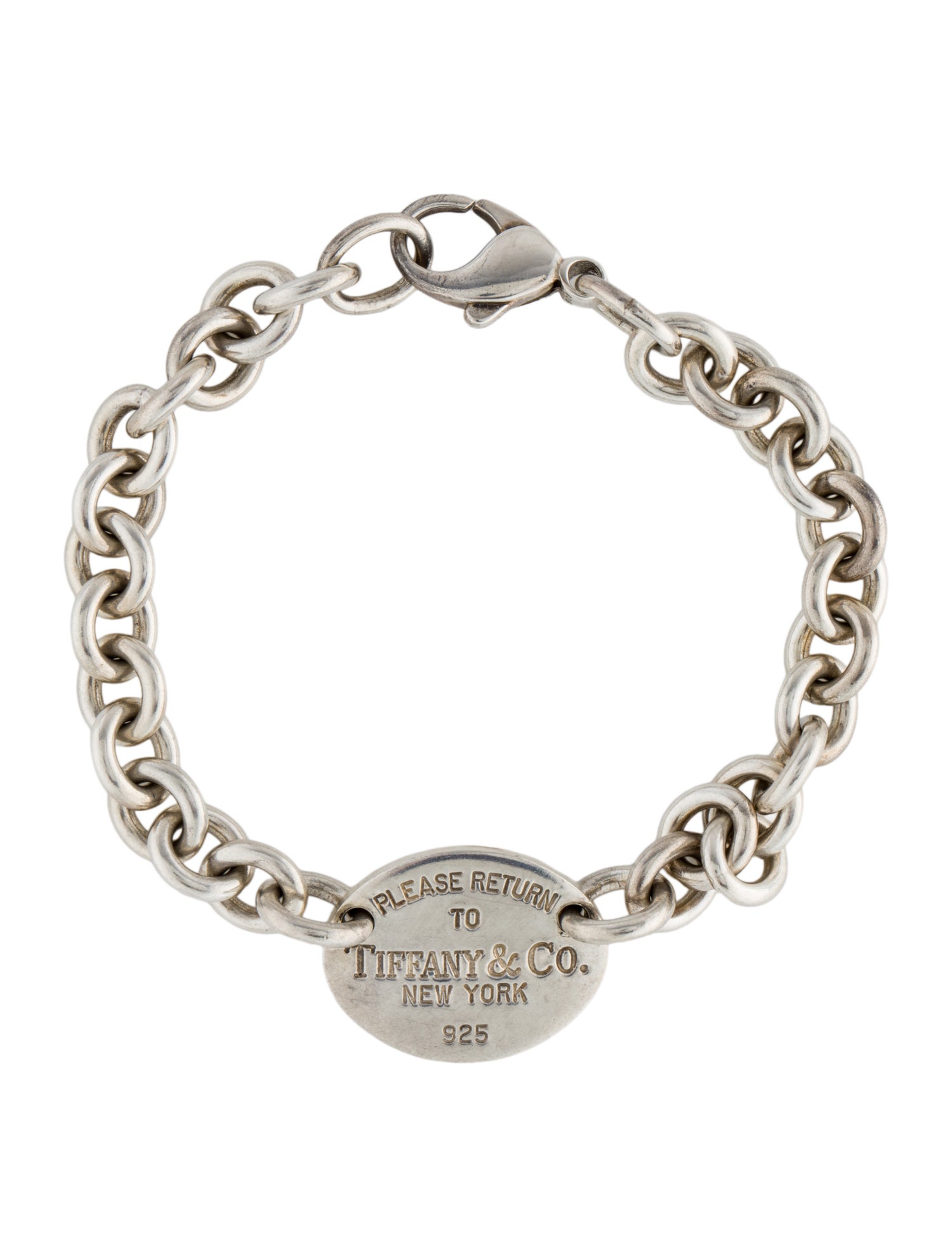 Tiffany & Co. Oval Tag Bracelet
