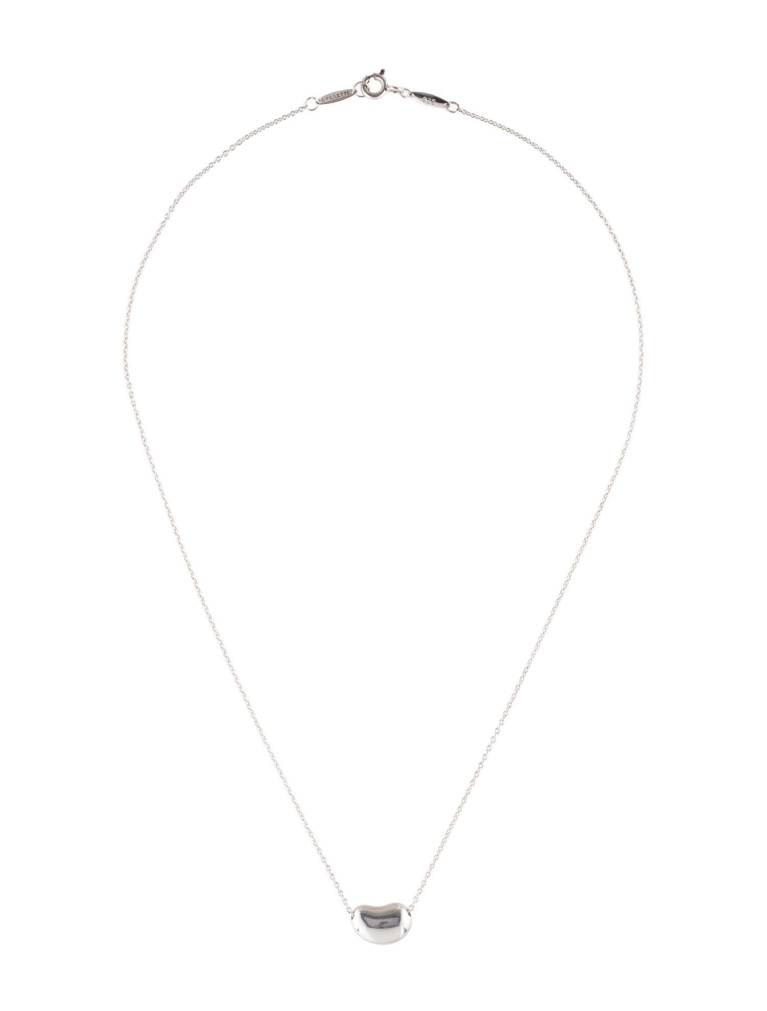 Tiffany & Co. Bean Design Pendant Necklace