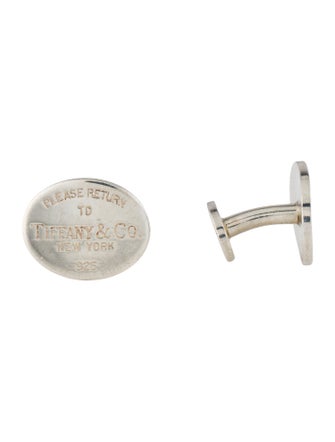 Tiffany & Co. Oval Tag Cufflinks