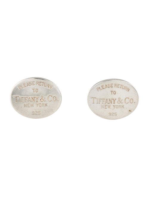 Tiffany & Co. Oval Tag Cufflinks