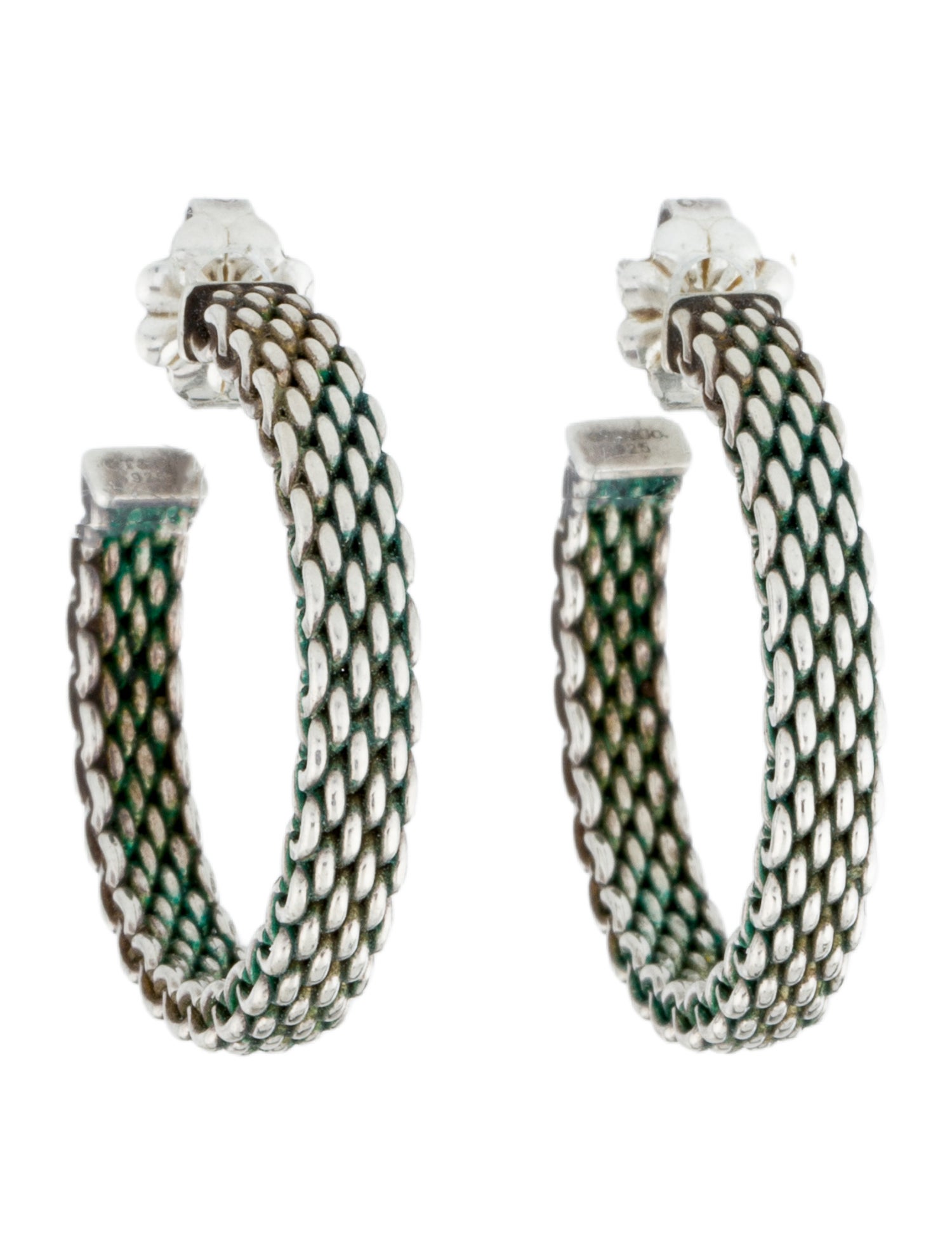 Tiffany & Co. Somerset Mesh Hoop Earrings