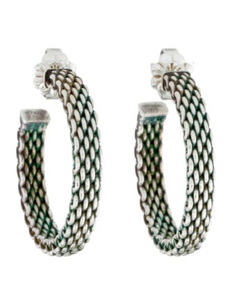 Tiffany & Co. Somerset Mesh Hoop Earrings
