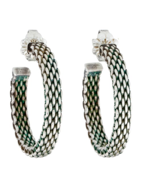 Tiffany & Co. Somerset Mesh Hoop Earrings