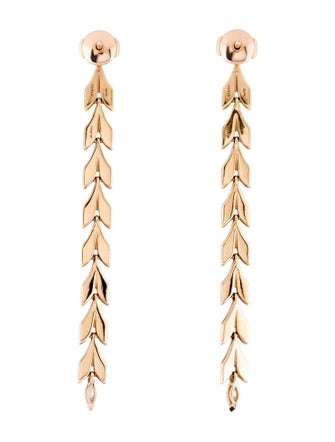 Tiffany & Co. 18K Diamond Victoria Vine Drop Earrings