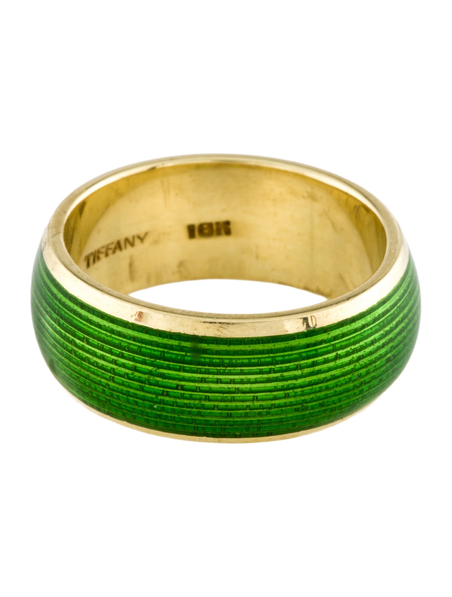 Tiffany & Co. Vintage 18K Enamel Band