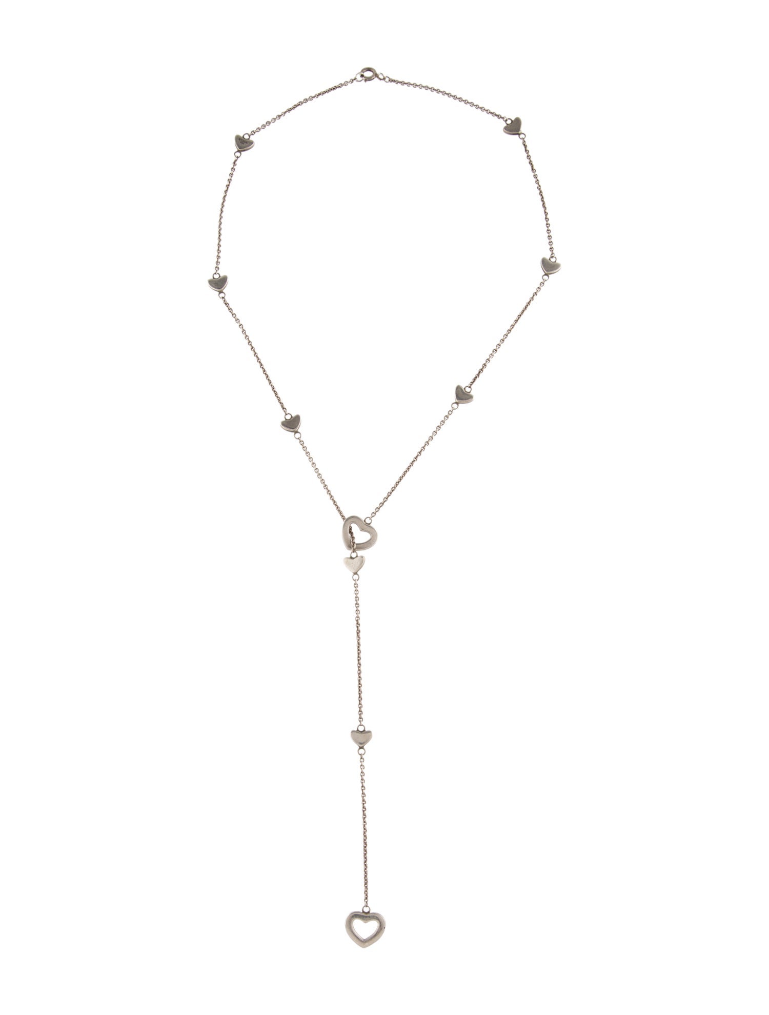 Tiffany & Co. Heart Station Lariat Necklace