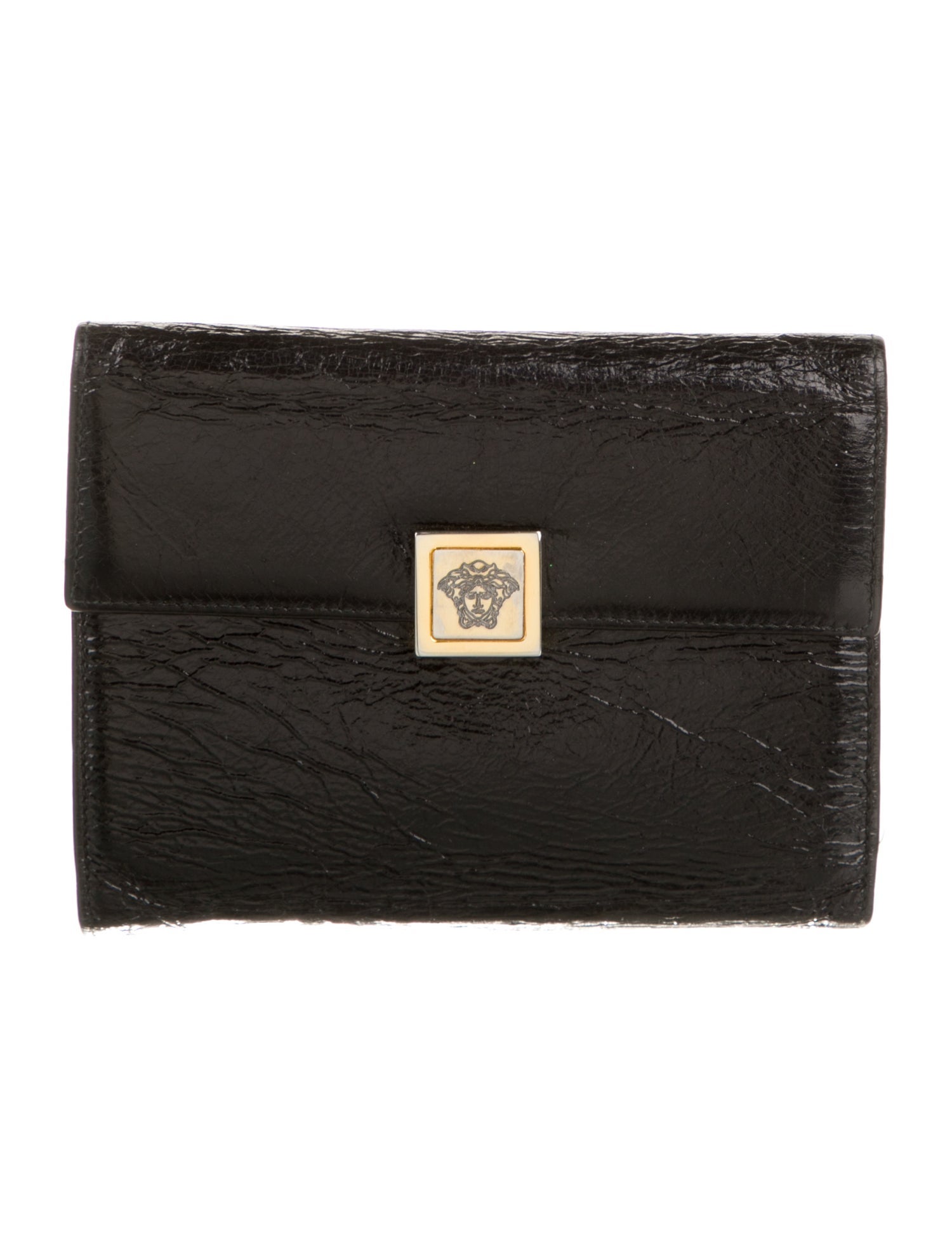 Gianni Versace Leather Compact Wallet
