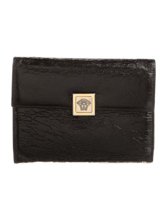 Gianni Versace Leather Compact Wallet