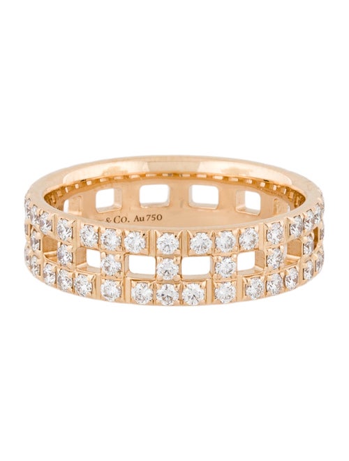 Tiffany & Co. 18K Diamond Pavé True Wide Tiffany T Eternity Band