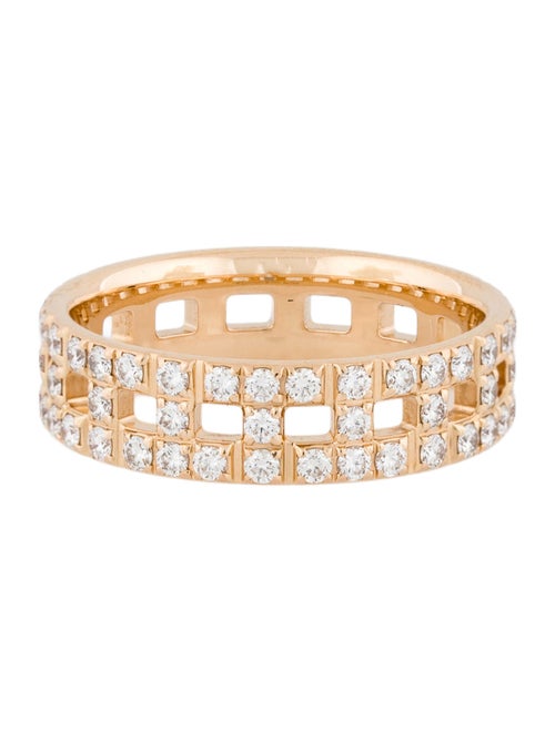 Tiffany & Co. 18K Diamond Pavé True Wide Tiffany T Eternity Band