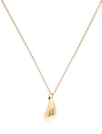 Tiffany & Co. 18K Teardrop Pendant Necklace