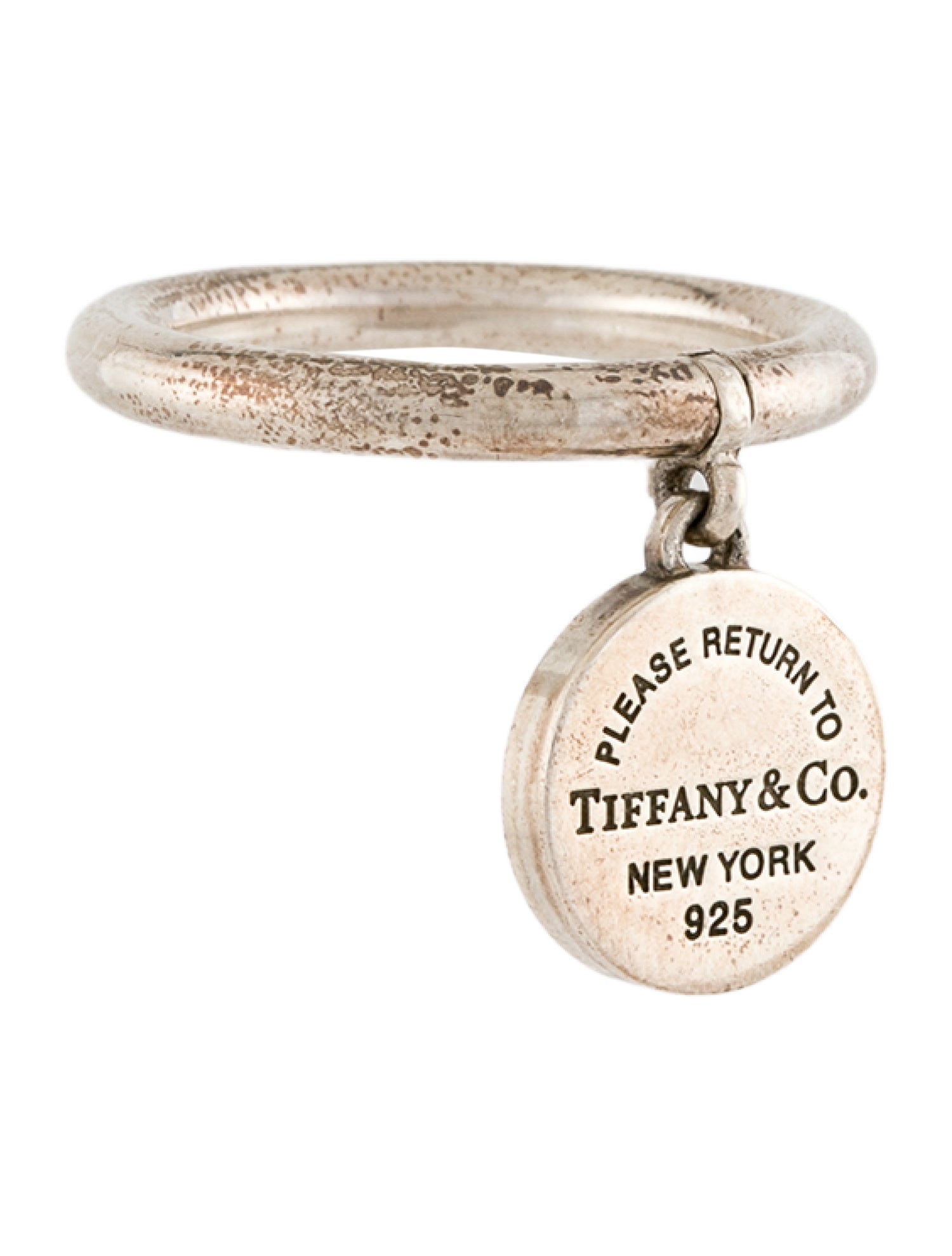 Tiffany & Co. Round Tag Charm Ring