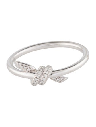 Tiffany & Co. 18K Diamond Knot Ring