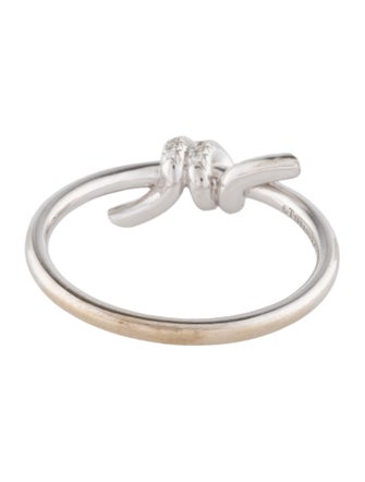 Tiffany & Co. 18K Diamond Knot Ring