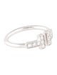 Tiffany & Co. 18K Diamond T Diamond Wire Ring