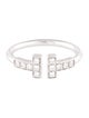 Tiffany & Co. 18K Diamond T Diamond Wire Ring