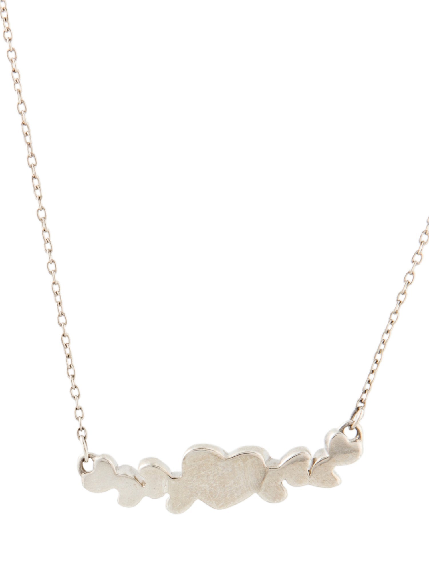 Tiffany & Co. Vintage Heart Cluster Pendant Necklace