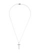 Tiffany & Co. 18K Metro Cross Pendant Necklace