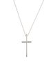 Tiffany & Co. 18K Metro Cross Pendant Necklace