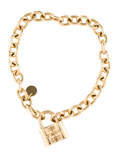 Tiffany & Co. 18K 1837 Lock Charm Bracelet