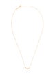 Tiffany & Co. 18K T Mini Smile Pendant Necklace