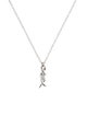 Tiffany & Co. 18K Diamond Double X Pendant Necklace