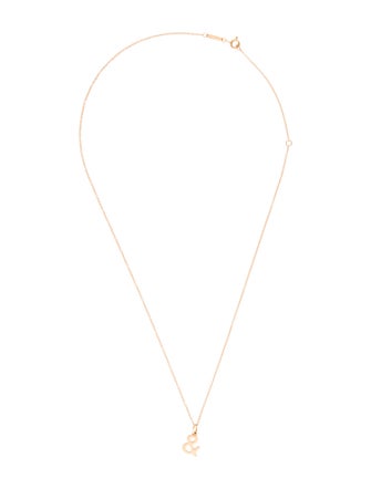 Tiffany & Co. 18K Ampersand Pendant Necklace