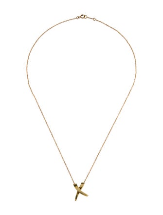 Tiffany & Co. 18K Graffiti X Pendant Necklace