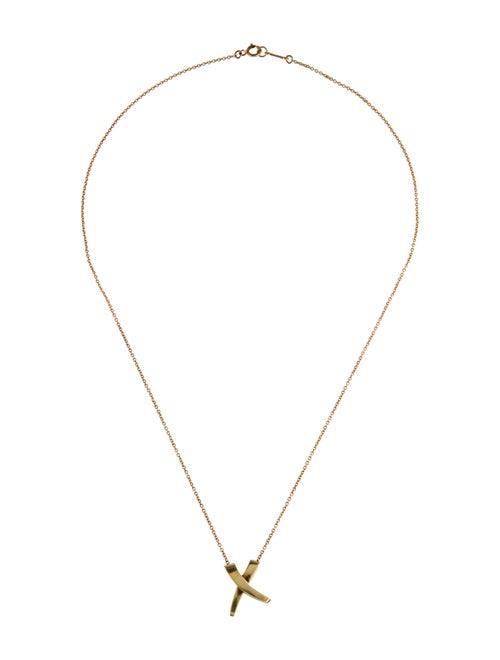 Tiffany & Co. 18K Graffiti X Pendant Necklace