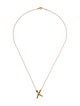 Tiffany & Co. 18K Graffiti X Pendant Necklace