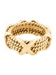 Tiffany & Co. 18K Schlumberger Rope Four-Row 'X' Ring