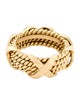 Tiffany & Co. 18K Schlumberger Rope Four-Row 'X' Ring
