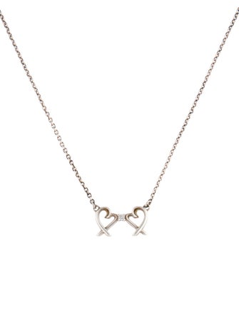 Tiffany & Co. Diamond Double Loving Heart Pendant