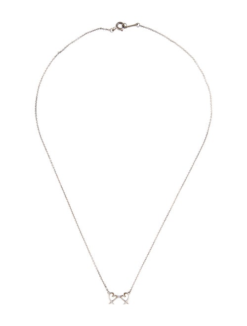 Tiffany & Co. Diamond Double Loving Heart Pendant